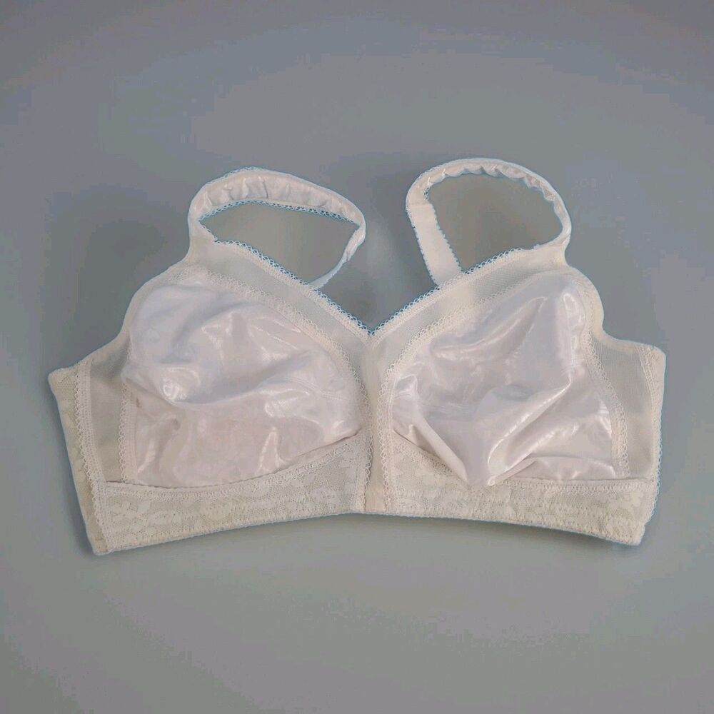 Playtex 42C 18 Hour Bra Ultimate Shoulder Comfort Wireless W/ Floral  Lace